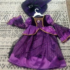 Purple witch costume with hat
